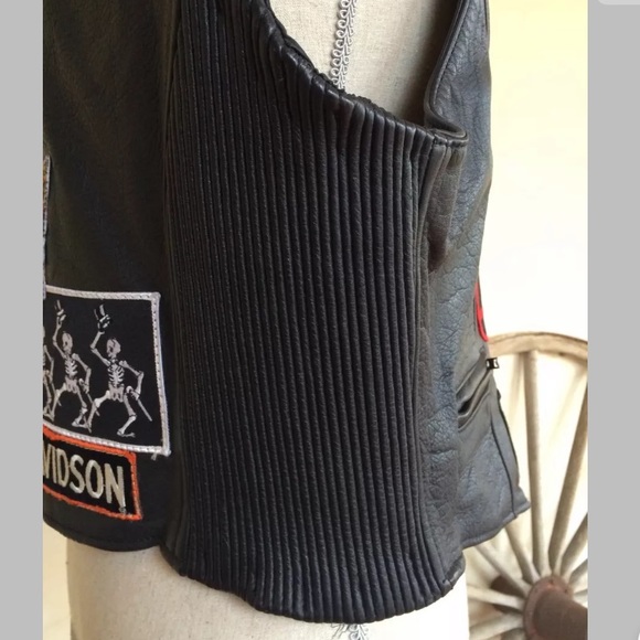 MOTO VEST🦅Harley Davidson Grateful Dead Freedom - Picture 8 of 12
